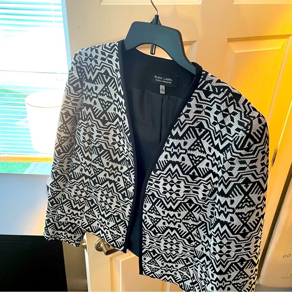Black, gray and white blazer!